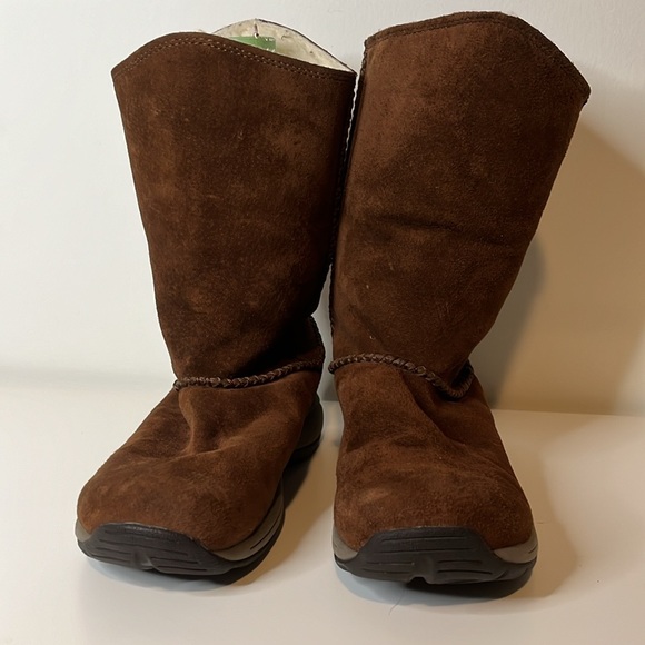 Merrell Womens Primo Stitch High Sherpa Lined Boots in Chestnut Womens Size 6 - Picture 4 of 11